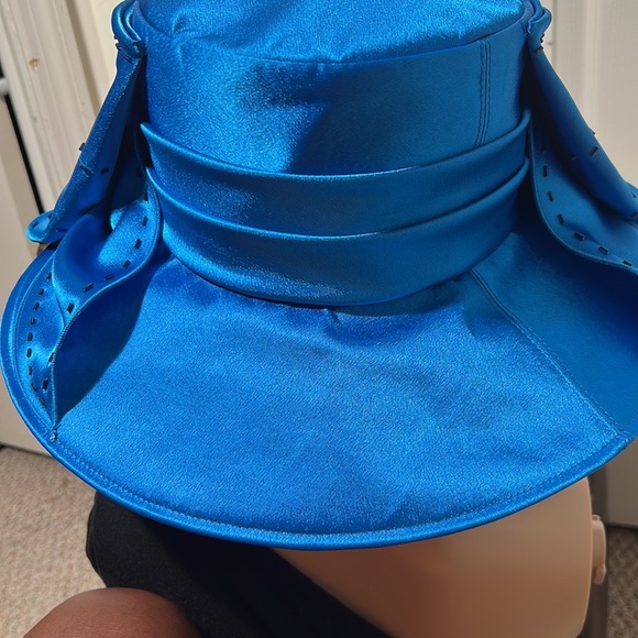 Mr Song  derby belt hat royal blue main image 8